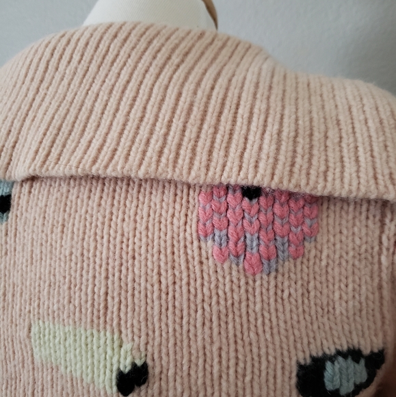 Ballet Pink Anthropologie Cardigan Candy Detail - Picture 4 of 6